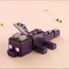 3D Printed Dark Dragon Toy Mini Block Style Full Articulated Action Figure Desktop Decor Game Fans Kids Collectible Toy Ornament