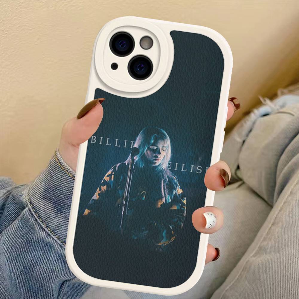 Pop Singer B-Billie Phone Case For IPhone 16 15 14 13 12 11 Pro Max Plus Leather Soft Cover