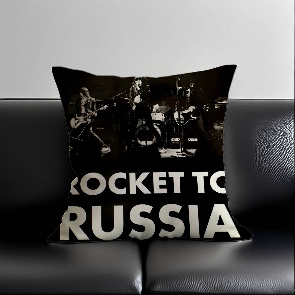 Rock R-Ramones Pillow Case Skin-Friendly And Comfortable Fabric Pillowcase Lnvisible Lilky Zipper