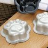 1/5 Stuks, Kattenpoot Taartvorm, Anti-aanbak Aluminium Mini Taartvorm, Hondepoot Gebakvormen, Bakgereedschap, Keukenaccessoires voor Thuis