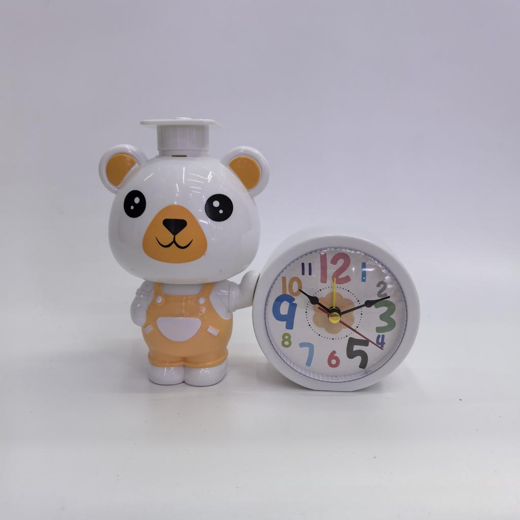 Cartoon alarm clock creative bedroom bedside small alarm clock living room digital clock student desktop small pen holder gift