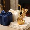 Nordic Swan Tableware Set Luxury Coffee Spoons Swan Holder Dessert Utensils  Cafe Serving