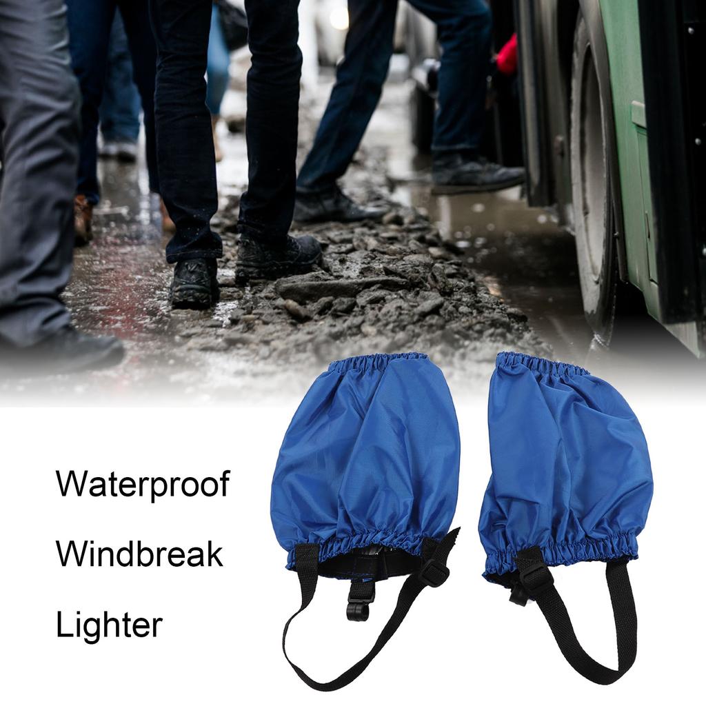 1 Pair Hiking Leg Gaiters Polyester Waterproof Legging Gaiters for Camping Mountain Climbing Fishing