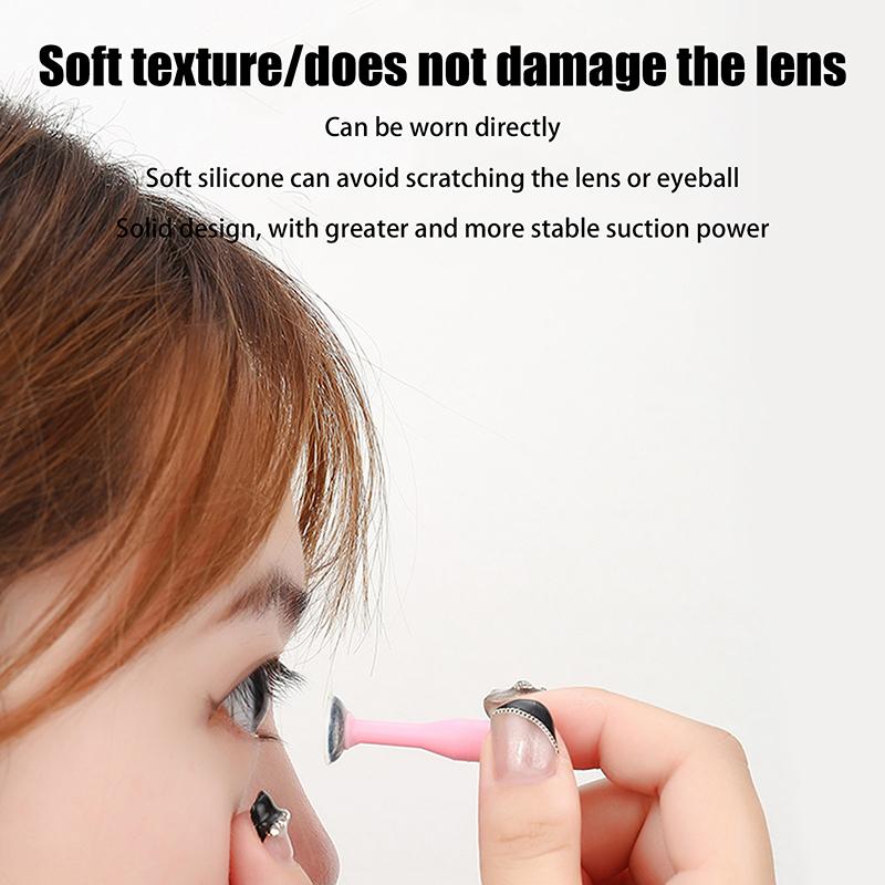 5/6/10 st Kontaktlins Sugborttagare Pinne Kopp Suglinser Kopp Sugpropp Pinne Ögonpincett Verktyg Borttagningsapplikator Insättning