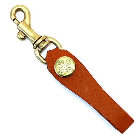 AGILITY Affa LW980 Argent Kip Wax L-Zip Coin CaseWalletCard Case with Snap Hook, Genuine Leather, Made in Japan (Navy)