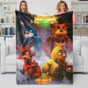 Horror F-Five N-Nights F-Freddy Flannel Blanket Soft Bedding Sofa Cover Home Decor Gift for Teenagers Boys Girls Children