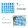 100Sheets Self-adhesive Consecutive Number Stickers 10mm Clothing Size Label  Lipstick Color