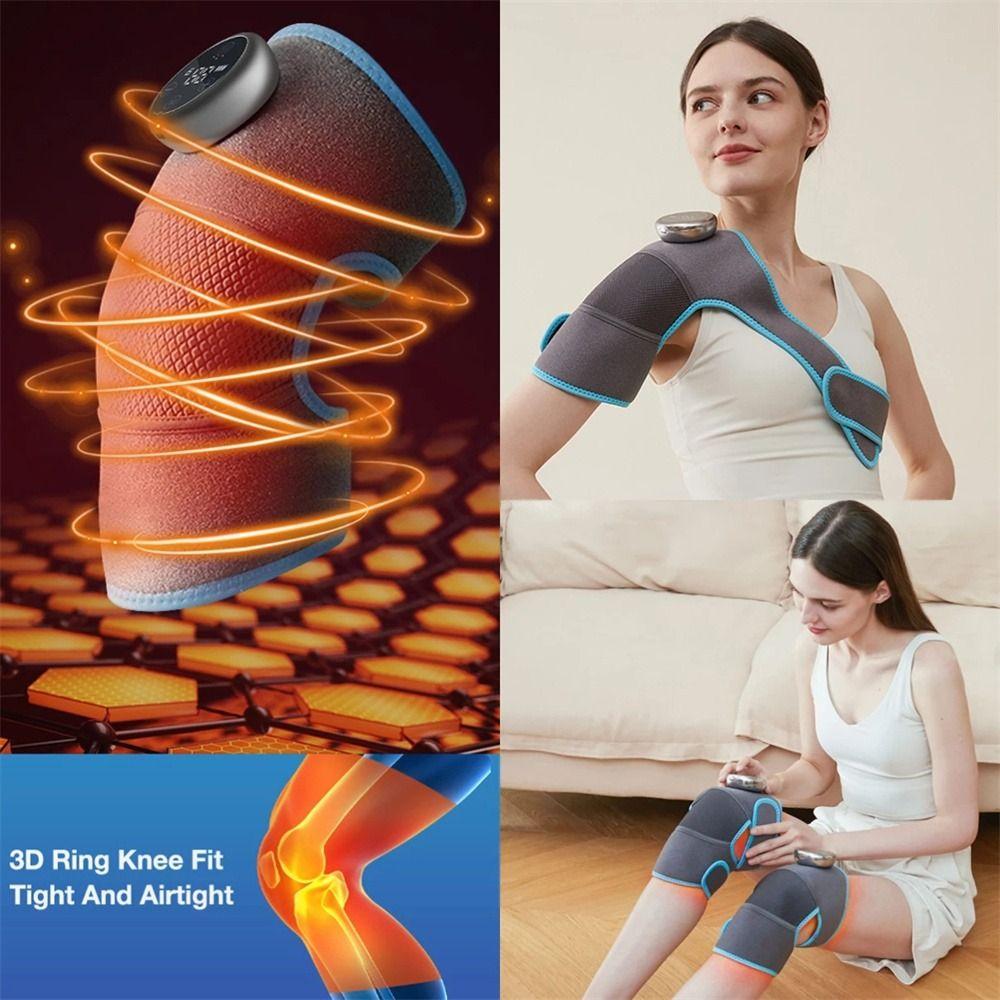 

Вибрационный массажный коврик для плеч, обезболивающая терапия, аксессуары для здравоохранения, массажер для колена с подогревом