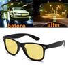 Night Driving Glasses Men Classic Square Sunglasses Uv400 Yellow Lens Sunglasses For Women Car Driving Goggles