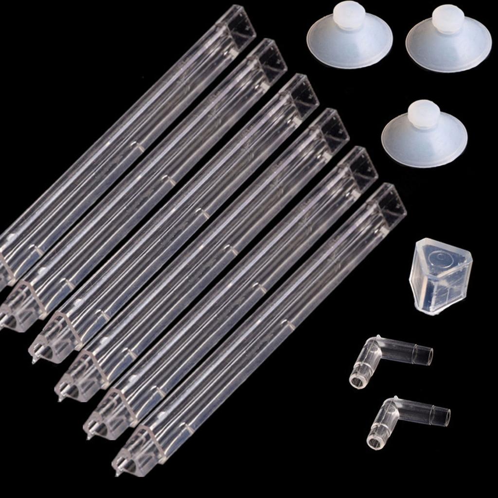 Suction Cup Oxygen Tube Air Curtain for Even Oxygen Distribution Home and Office FishTanks Oxygenation Device 2PCS