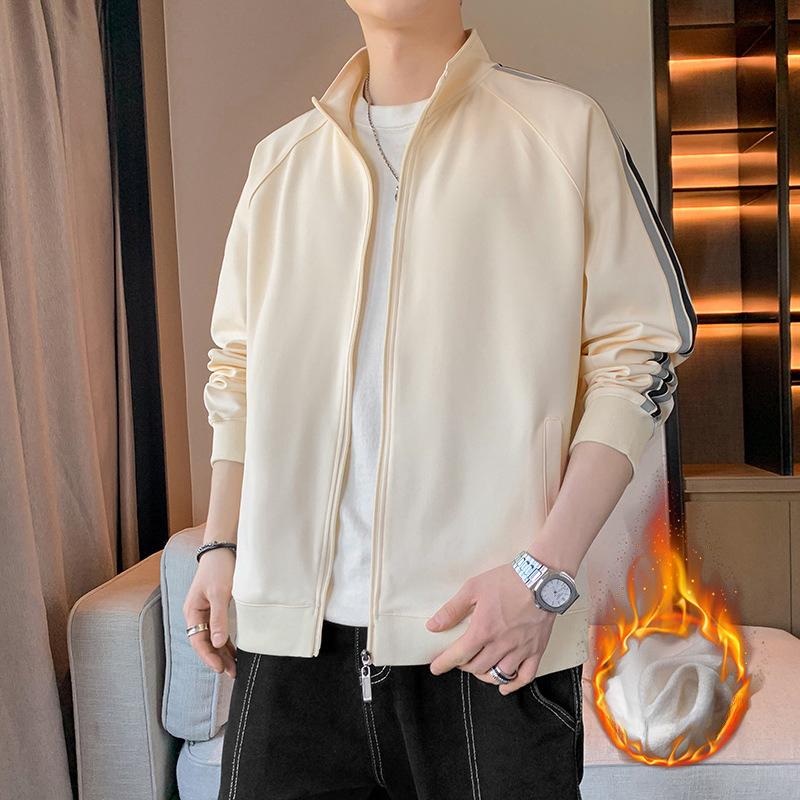 Sweater Men's Fleece Thickened Autumn and Winter New Cardigan Casual Men's Jacket