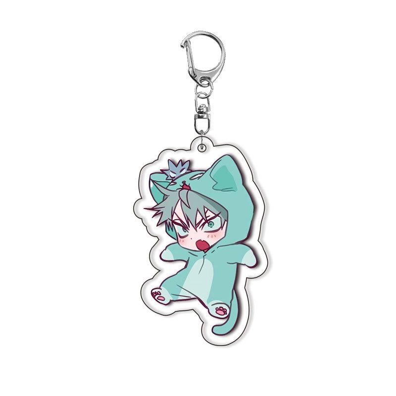 Kawaii Anime LucaHyuna MiziSua Figure Cute Acrylic Keychain Decoration Cartoon Students Christmas Bag Charm Jewelry Gifts Toys