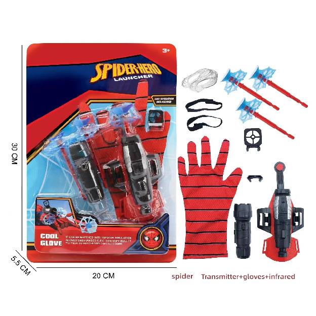 

Дисней Человек-паук Герой Пусковое устройство Вращающийся Пусковое устройство Человека-паука Пистолет с мягкими пулями Присоска Выбрасывающая игрушка Детский подарок на день рождения 1PCS