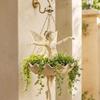 Hanging Chain Fairy Dancer Planter Resin Decorative Plant Holder New Mermaid Planter  Balcony Decor