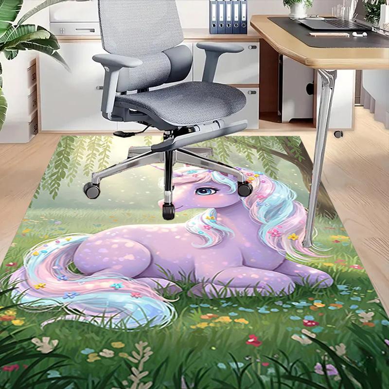 1PC unicorn forest Extra Large Non Slip Floor carpet, Office, family, bedroom, Studio Large Area Rug Indoor Rugs, Vibrant Colors