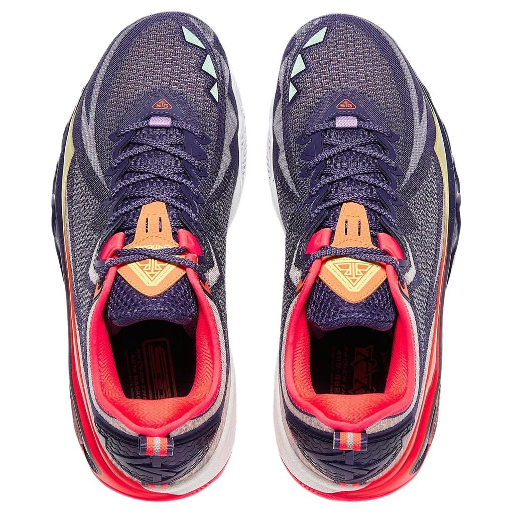 Anta Scarpe da basket Crazy 2 Pro Uomo sneaker Viola Rosso Arancione 912541606-3