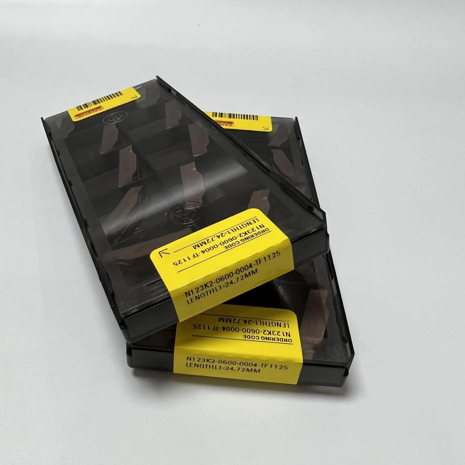 

Original Sandvik / N123K2-0600-0004-TF 1125 / CNC lathe carbide blade 10 PCS