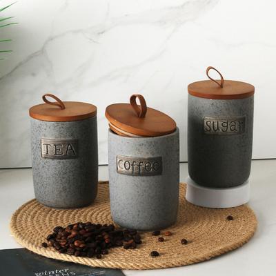 Keramische Suikerpot Afgesloten Voorraadtank met Deksel Voedselkwaliteit BPA-vrij Grote Capaciteit Koffieboon Suikercontainer Houder