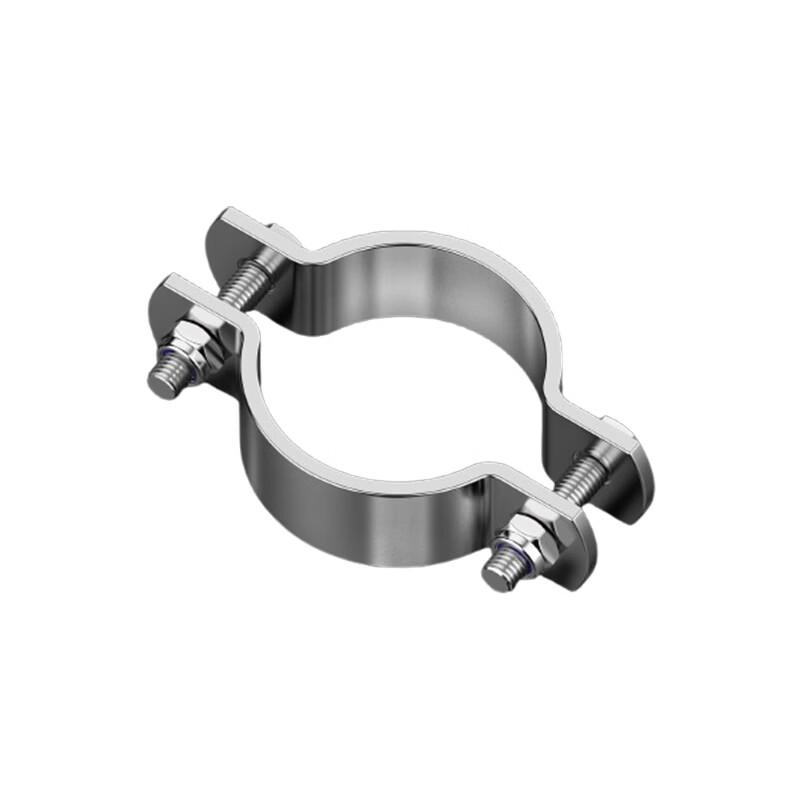 304 Stainless Steel Thickened Pipe Clamp with Rubber Pad