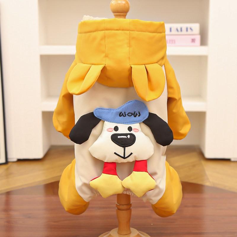Winter Pet Dog Coat 4-Leg Warm Thick Fleece Waterproof Jacket Small Medium Large Dogs