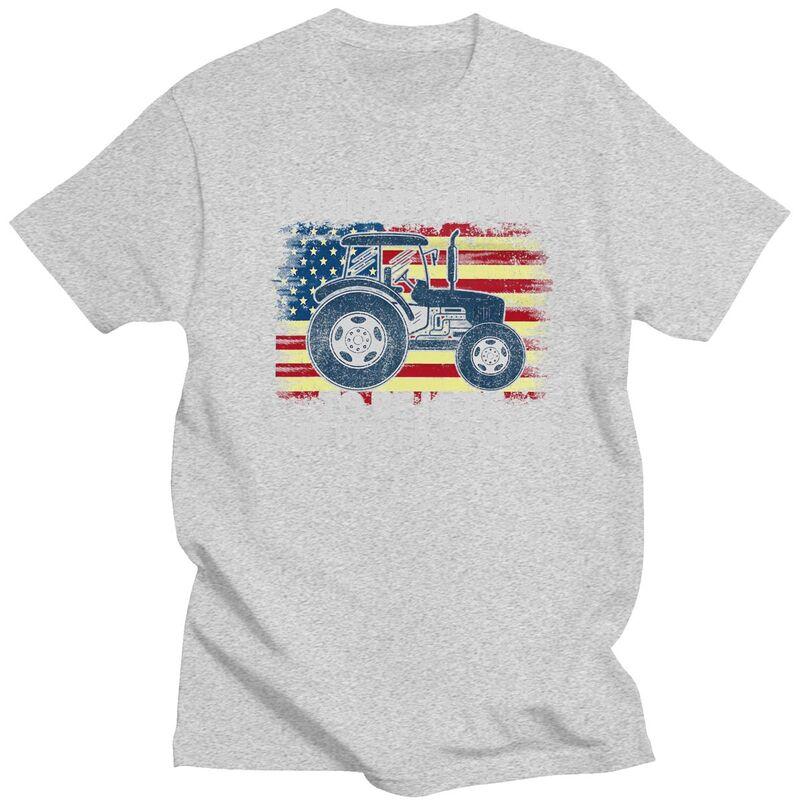 Custom Male I Stopped Farming To Be Here T Shirts ShortSleeve Cotton Tshirts Tshirt Casual Humor Joke Tee Loose Fit Clothes
