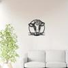 Metal Cow Wall Art Farmhouse Decor Rustic Flower Tin Sign for Living Room Bedroom Barn Wedding Gift
