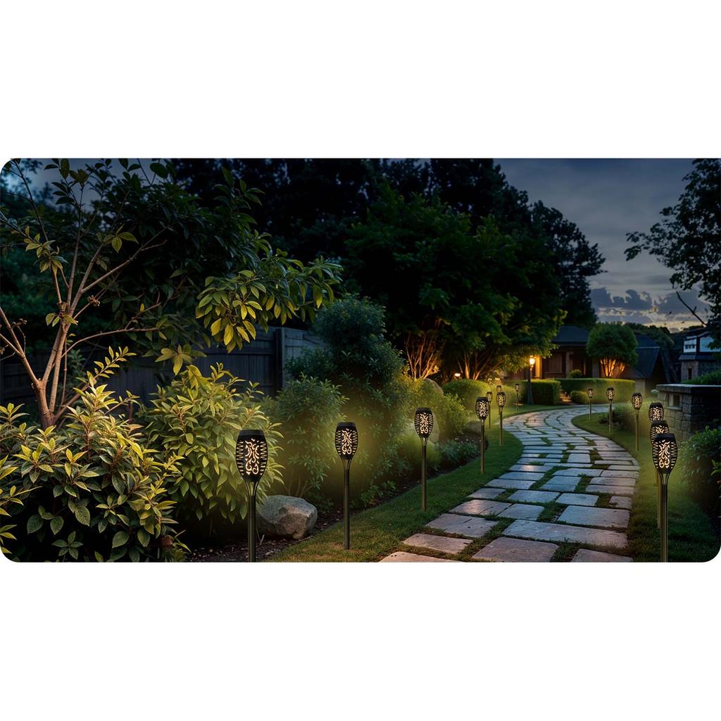 Lampa solarna pochodnia 2 szt. Ilumen Ls-100