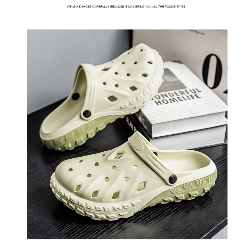 Men's, EVA Slippers, Thick Soled, Non Slip, Toe Over Slippers, Casual, Versatile, Beach Sandals