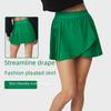 Gefalteter Schnelltrocknender Tennis-Skort mit Tasche - Damen Lauf-, Tanz-, Yoga-, Sport-Shortsrock