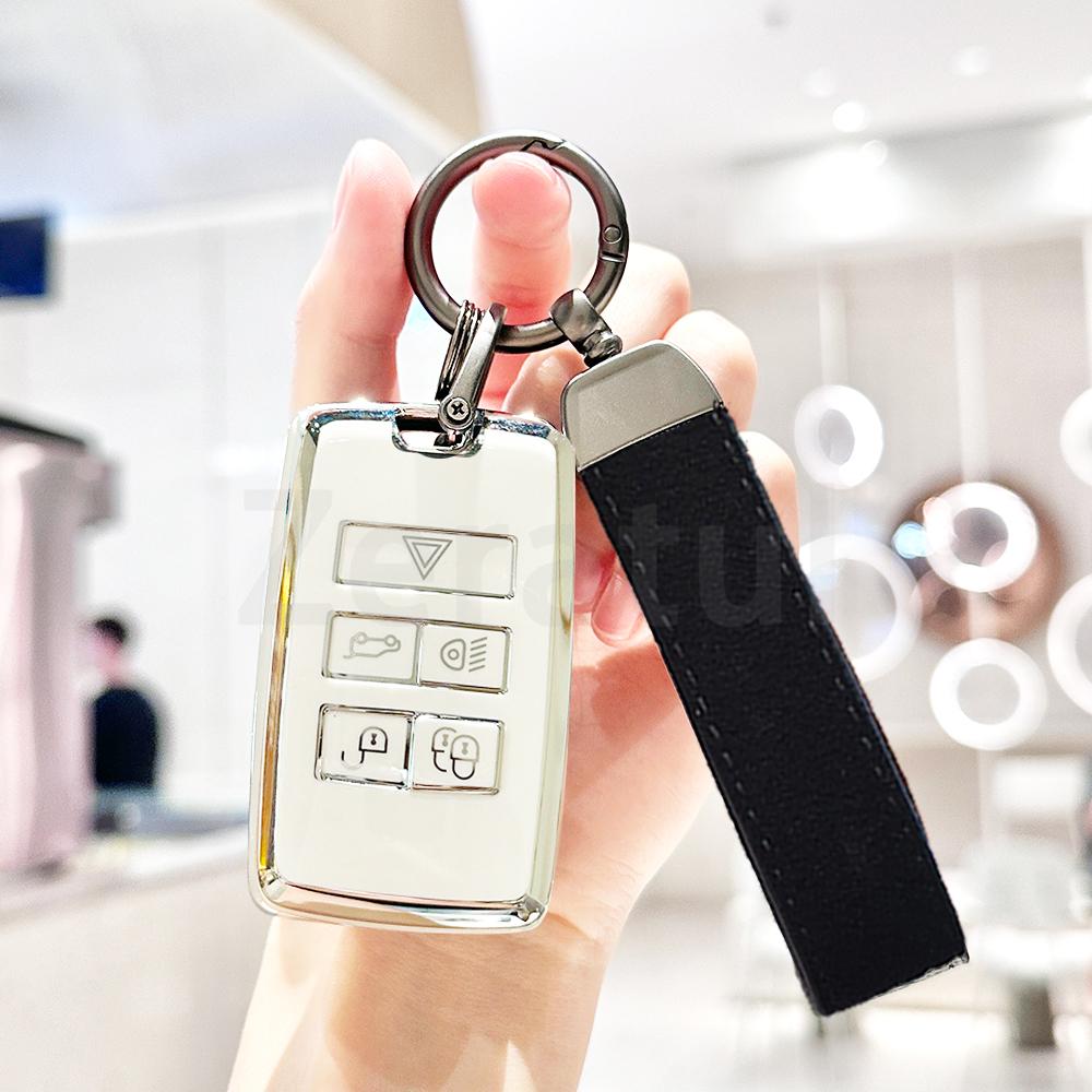 Tpu Shell Fob Car Remote Key Case Cover For Land Rover Velar Evoque Range Rover Sport Freelander2 Discovery Jaguar Xf Xj Xjl Xe