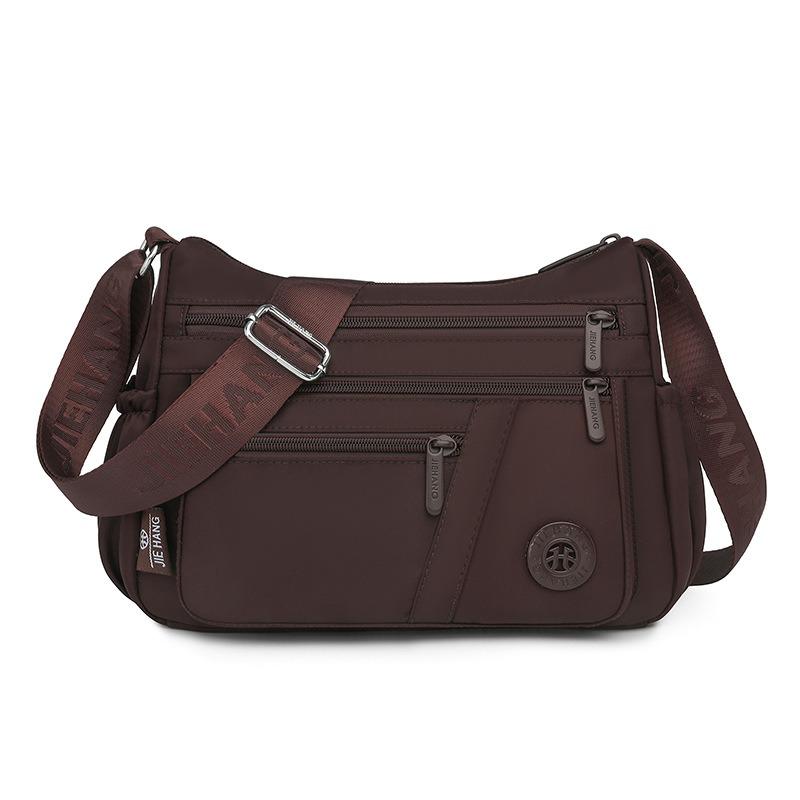 New casual fashion mother bag nylon cloth simple and lightweight multi-layer zipper large capacity travel messenger bag