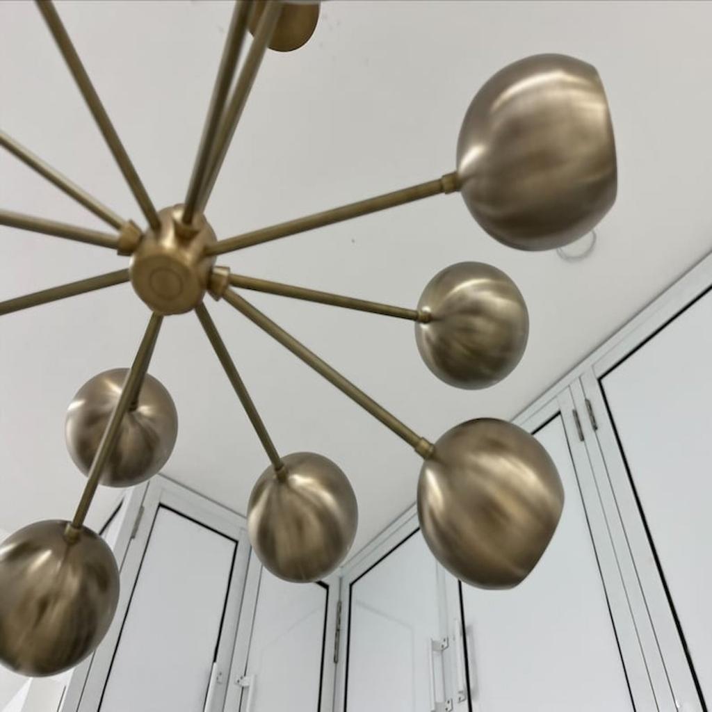 Chandelier Mid Century 12 Arms Sputnik Chandelier Modern Light Fixture Stilnova Style Ceiling Light Fixture For Dinning Décor