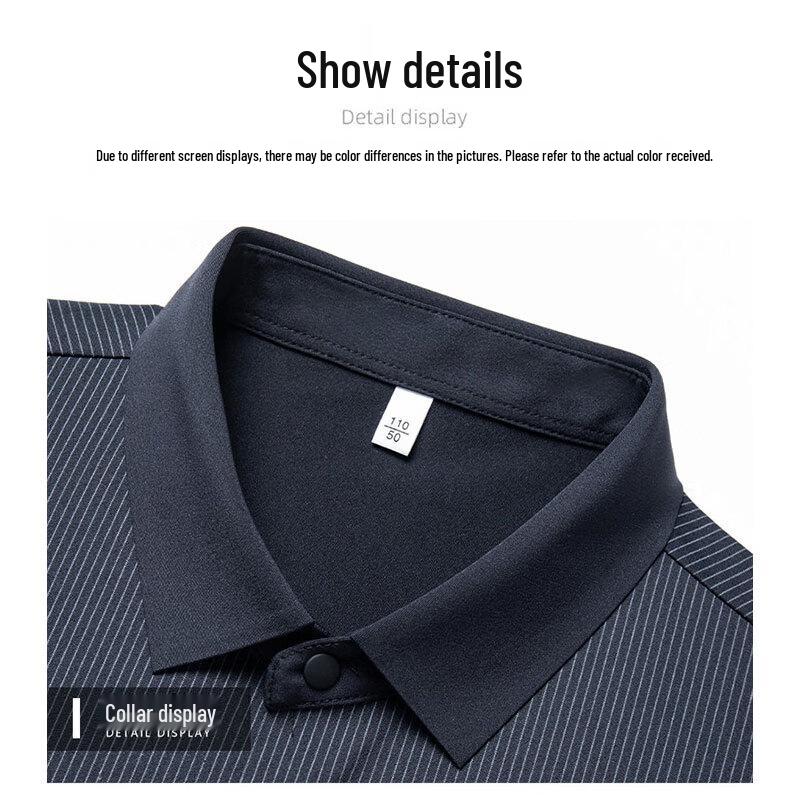 Hengyuanxiang Men's Wrinkle-Resistant Short-Sleeve Shirt