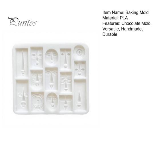 Multi Shape Mold for Creative Desserts Art Face Styling Baking Mold, Multi-grid Flexible Geometric Texture Tray, Chocolate Fondant Decorating