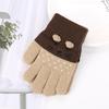 Crochet Full Finger Glove Cartoon for Cat Knitted Gloves Cute Toddler Kids Glove
