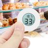 Mini Circular Embedded Digital LCD Thermometer Hygrometer Humidity Temperature Meter IndoorWhite