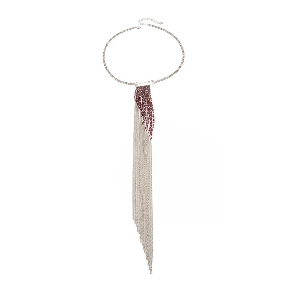 

Exaggerated Clothing Tie Pin Water Droplet Fringe Bead Fixed Ornament Women Girls