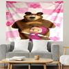 Masha and The Bear Print Tapestry, Lightweight Wall Hanging, for Bedroom, Dorm, Living Room, Home Art Decor - Birthday Christmas Gift for Friends
