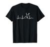 Heartbeat Violin Viola String Instrument Music Lover String Instrument Lover Violin Classical Music Hobby Electrocardiogram T-Shirt