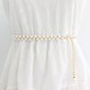 Thin Pearl Pendant Belt Adjustable Dress Skirt Belt Belly Chain Belt  Women Dress Decoration