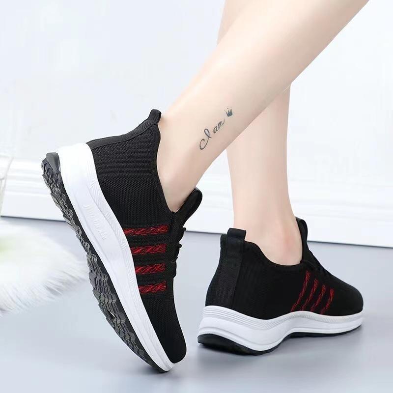 Spring and Autumn New Versatile Soft-soled Flat Shoes Breathable Non-slip Sneakers Women's Light Leisure Travel