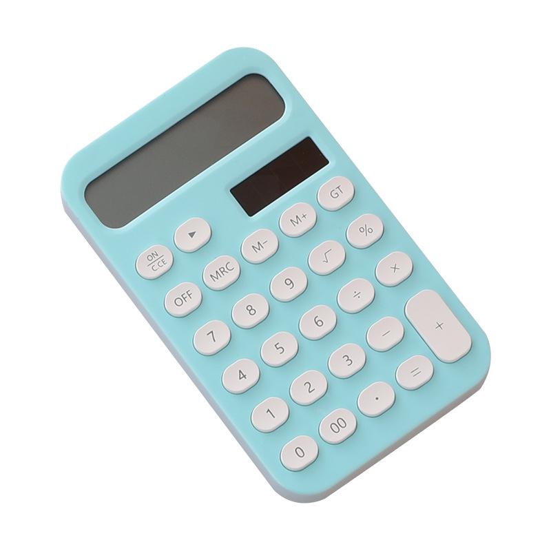 Compact 12-Digit Calculator, Portable and Vibrant, Ideal for Students and Office Use