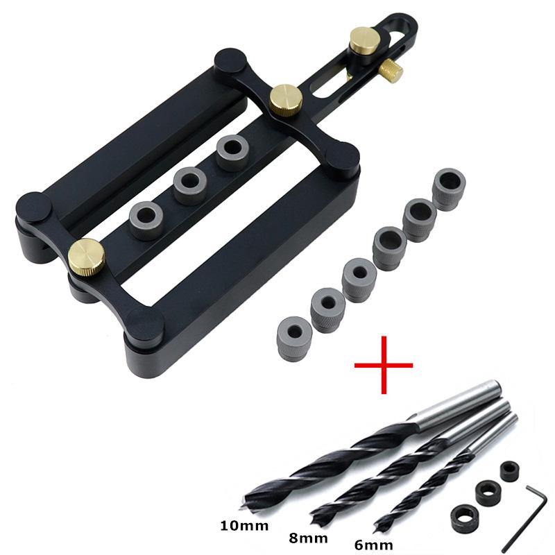 Woodworking 3-in-1 Hole Puncher & Vertical Positioner for Dowel and Tenon Woodwork
