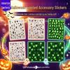 Zhengxiang Halloween Glow-in-the-Dark Creative Nail Art Stickers, Waterproof DIY for European and American Styles.