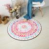 Colorful Geometric Printed Carpet Nordic Style Living Room Chair Computer Floor Mat Non-slip Home Round Bedroom Mat