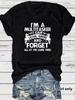 European & American Summer I'MA LIS Round Neck Short Sleeve Casual Fashion T-Shirt