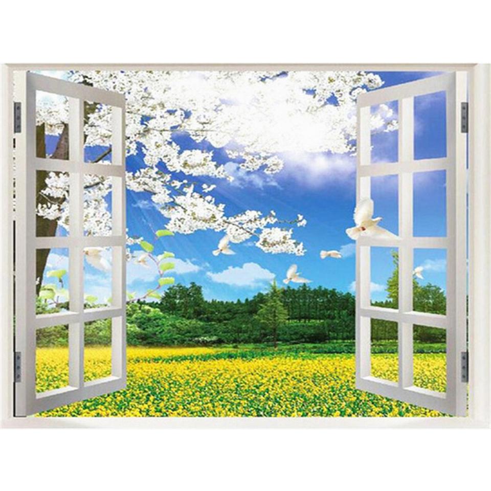 

5D DIY алмазная живопись пейзаж горный хрусталь мозаика художественная картина комплект полная круглая алмазная вышивка украшение дома подарок Full Round 20x30CM