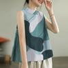 ZANZEA Women Casual O-neck Printing Sleeveless Tanks