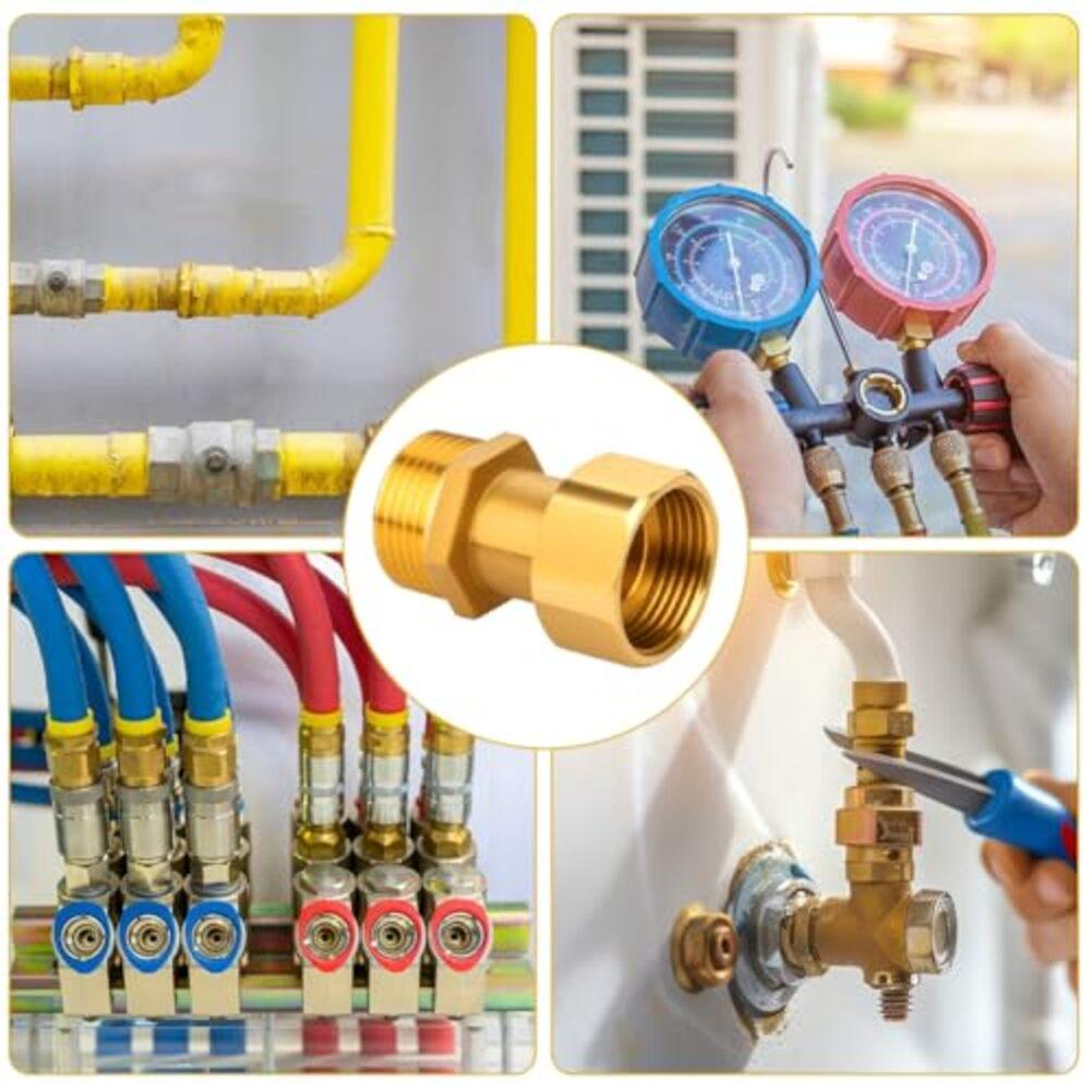 3 4 Inch Male X Female Thread Brass Threaded Adapters Leak Proof Plumbing Fitting Accessory Easy To Remove And Install