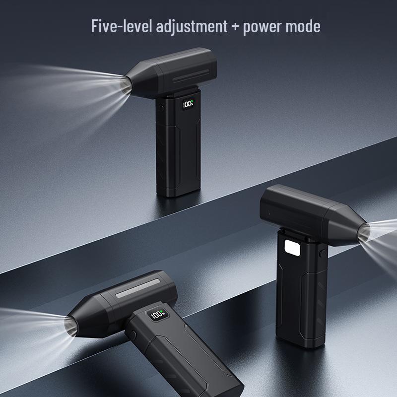 Portable High-Speed Brushless Turbo Fan: Handheld Wireless Hair Dryer for Outdoor Use